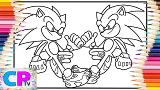 Super Sonic and Sonic Close Portraits/Sonic Coloring Pages/Alan Walker - Dreamer [NCS Release]