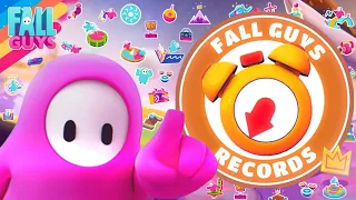 ALL FALL GUYS WORLD RECORDS **NEW PHYSICS** (EVERY MAP A-Z) UPDATED!