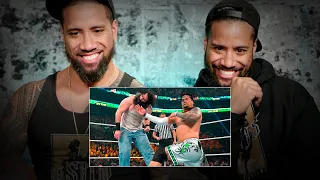The Usos rewatch Wyatt Family war from Money in the Bank 2014: WWE Playback