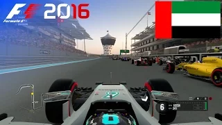 F1 2016 - 100% Race at Yas Marina Circuit, Abu Dhabi in Rosberg's Mercedes