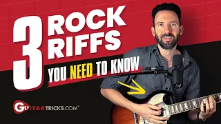 Stop Practicing Scales! Learn RIFFS Instead - 3 Rock Riffs On Guitar for Beginners | Guitar Tricks