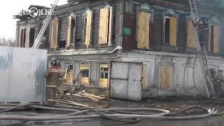 Пожар в историческом центре: в Казани сгорел дом супруги Шигабутдина Марджани