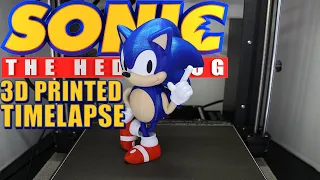 Sonic The Hedgehog 4k 3D printed timelapse | prusa i3mk3s + mmu2s