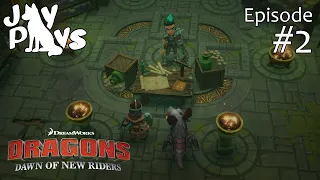 A Dangerous Stranger in the Ruins! | Dreamworks Dragons: Dawn of New Riders #2