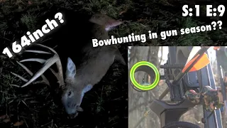 Bow hunting during gun season?? 164 inch BUCK DOWN -  Ohios 2021 gun week action