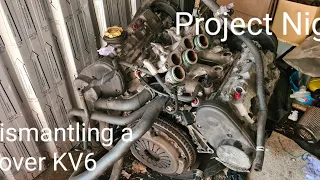 Dismantling a Rover KV6 engine