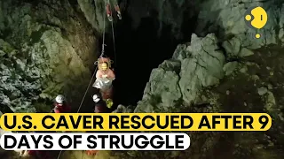 Drone footage shows moment U.S. caver rescued | WION Originals