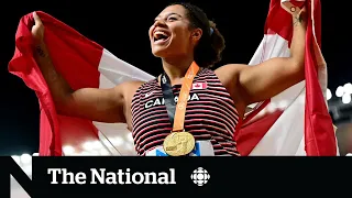 #TheMoment Camryn Rogers’ hammer throw won her a historic world title