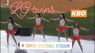 20180509  韓国プロ野球 チアリーダーＬＧツインズ　蚕室野球場　kbo LGTwins cheerleading 엘지트윈스