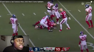 JuJuReacts To New York Giants vs. San Fransisco 49ers | 2023 Week 3 Game Highlights