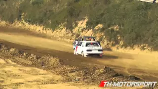 Autocross Uelzen Oktober 2015 Klasse 6/ 3. Vorlauf mit Überschlag