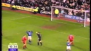 Everton v Liverpool Premier League 1999-2000 - Everton disallowed goal at Full Time