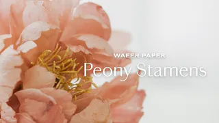 How to make Wafer Paper Peony Flower Stamens (2 methods)