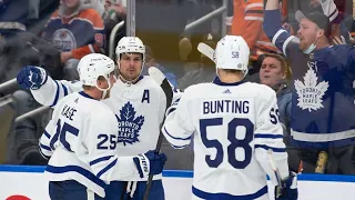 Auston Matthews 20th of the Season vs Edmonton Oilers w/Joe Bowen Commentary (14/12/2021)