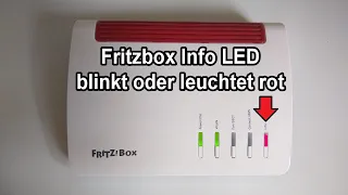 Fritzbox Info LED blinkt oder leuchtet rot - Ursachen & Lösungen