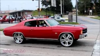 WhipAddict: 71' Chevelle SS on 24" Rasoio Forgiato riding around PushFest