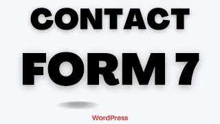 Contact Form 7 | Contact Form 7 WordPress tutorial | WordPress tutorial 2023