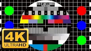 🔝 UHD Calibration video 4K Test pattern 20min. with Ambient music.  TV test video 4k.