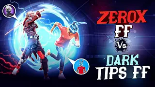 @ZeroxFF Vs DarkTips ff 🥵 When Two Mobile Legends Fight Against To Each Other ⁉️