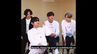 jikook staring at each other by interview 💜💜 jikook new moment 😘😘