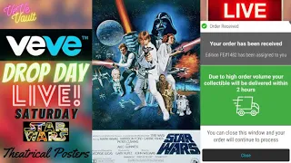 VeVe Drop Day LIVE - Star Wars Theatrical Posters Blind Box NFT Drop! Good Luck #StarWarsCelebration