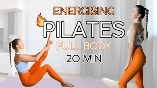 Energising Pilates | 20 MIN Full Body Pilates Workout (No-Equipment)