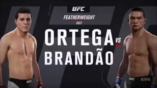 EA Sports UFC 2 - Brian Ortega vs Diego Brandão | Gameplay (HD) [1080p60FPS]