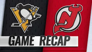 Hall records four points in Devils' 4-2 win vs. Pens
