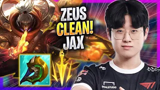 ZEUS IS SUPER CLEAN WITH JAX! - T1 Zeus Plays Jax TOP vs Illaoi! | Season 2023