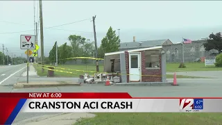 Car crash collapses security gatehouse at ACI