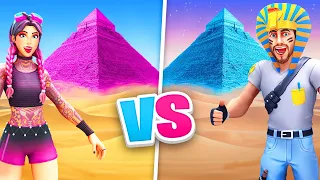 FILLE vs GARCON Pyramide CHALLENGE sur FORTNITE