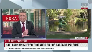 Se esperan los resultados de la autopsia del cadáver hallado flotando en los Lagos de Palermo