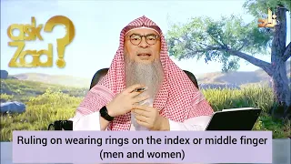 Ruling on wearing rings on the index and middle finger for both men and women - Assim al hakeem