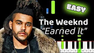 The Weeknd Piano - How to Play Earned It The Weeknd Piano Tutorial! (EASY)