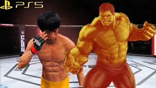 UFC4  Bruce Lee vs Fire Hulk EA Sports UFC 4