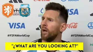 MESSI ANGRY IN POST MATCH INTERVIEW AFTER NETHERLANDS VS ARGENTINA (ENGLISH SUBT)