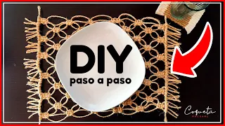 Jute tablecloth / placemat step by step