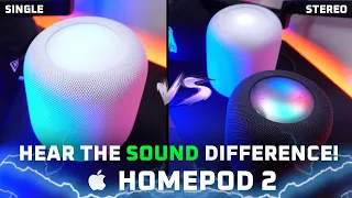 HomePod 2 Review - Two has LESS bass! 😲 (Stereo vs Single)