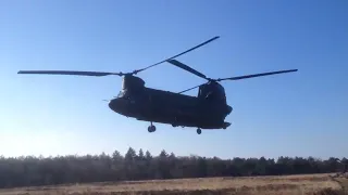 Low passes CH 47D Chinook