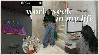 Work Week In My Life - what I do for a living, 5am mornings, cooking, influencer events..more