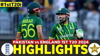 Pakistan vs England 1st T20 Highlights 2024 | PAK vs ENG 2024 | PAK vs ENG 1ST T20 Highlights 2024