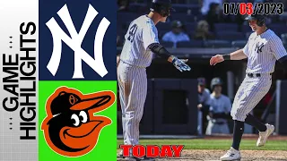 New York Yankees vs Baltimore Orioles GAME HIGHLIGHTS | MLB To Day July 03, 2023 | MLB 2023