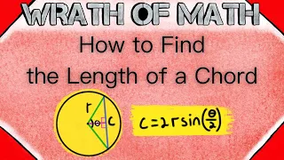 How to Find the Length of a Chord in a Circle | Geometry, Circle Chords, Chord Length