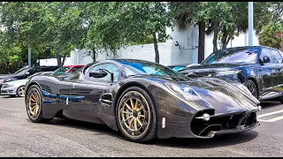 NEW Pagani Utopia Driving - 864bhp V12 Carbon Fiber Hypercar BEAST at Prestige Imports Miami