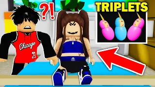 PREGNANT With UNICORN TRIPLETS in ROBLOX BROOKHAVEN RP!