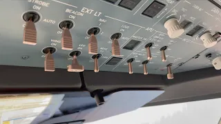 Airbus A350 APU startup with battery