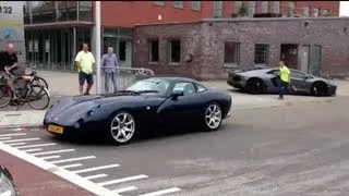 TVR Tuscan And Mercedes-Benz SL63 AMG Loud Acceleration - Lovely Sound!!!-HD