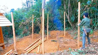 Day 6 farm expansion in the wilderness - Build a cooking place for pets | LIVING OFF GRID | Ep.82