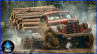 999 EXTREME Dangerous Huge Wood Logging Truck