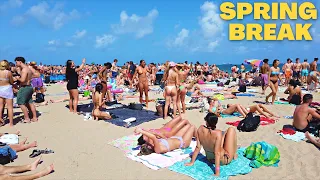 4K Fort Lauderdale Beach Spring Break 2022 Beach Party Walk